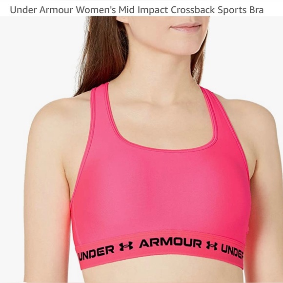 Under Armour Other - Under Armor mid impact cross back woman sports bra 3X
